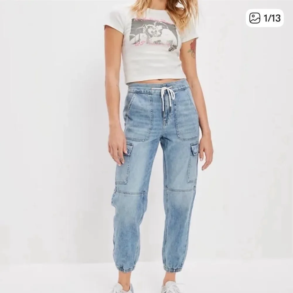 American Eagle Cargo Pocket Jogger Jean 8